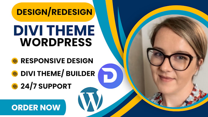 Gig Preview - Build responsive divi wordpress website divi theme redesign wordpress divi