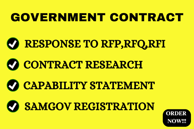 Gig Preview - Respond to solicitation notice,government contract,nonprofit,grant proposal,rfp