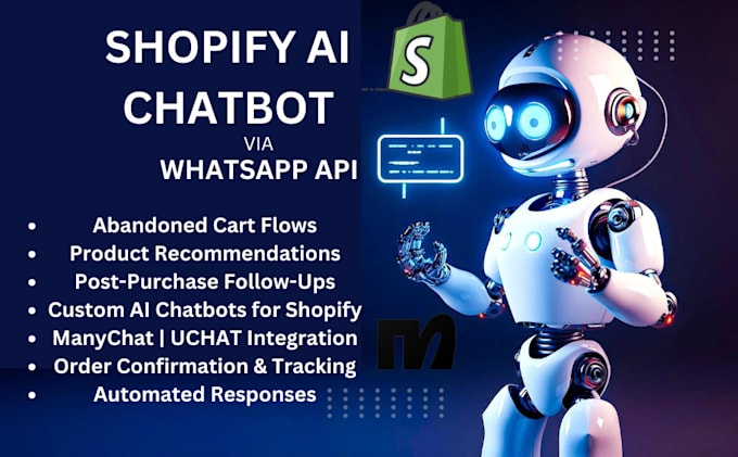 Gig Preview - Setup shopify ai whatsapp chatbot via whatsapp API using manychat