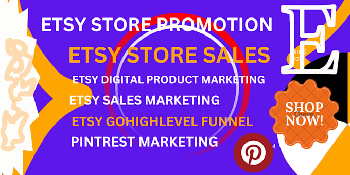 Gig Preview - Etsy store promotion sales traffic gohighlevel funnels product listing marketing