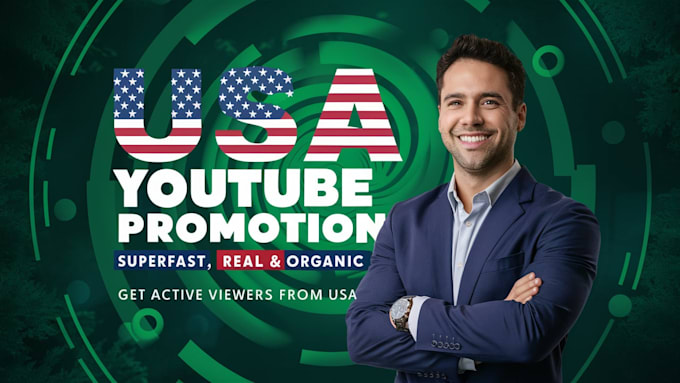 Gig Preview - Organic USA youtube promotion and video promotion to USA targeted audience