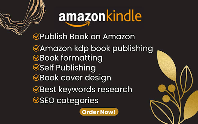 Gig Preview - Publish book on amazon kindle kdp, book formatting, amazon kdp book publishing