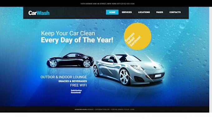 Bestseller - professional web design for car wash, detailing, dealership, car rental services