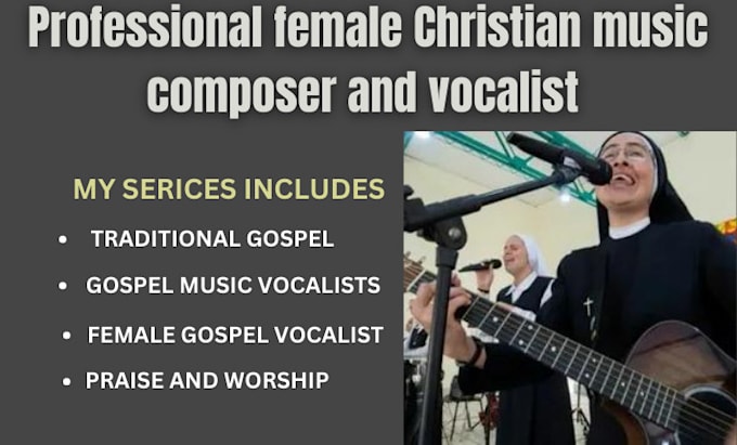 Bestseller - be your female christian music composer vocalist worship gospel vocal