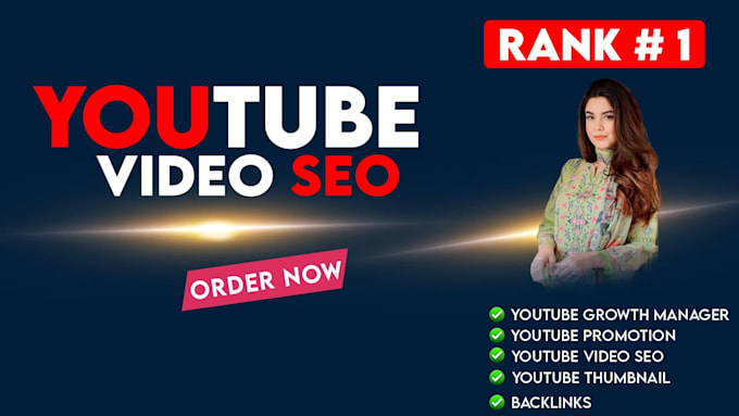 Gig Preview - Do best youtube video SEO expert optimization and channel growth manager