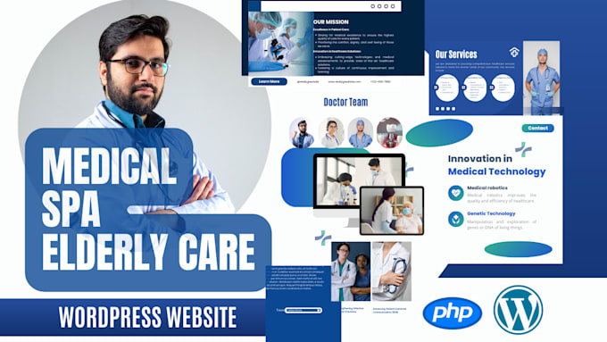 Gig Preview - Design medical spa therapy elderly care website