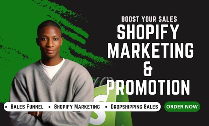 Gig Preview - Do complete shopify sales marketing shopify SEO promotion to boost shopify sales