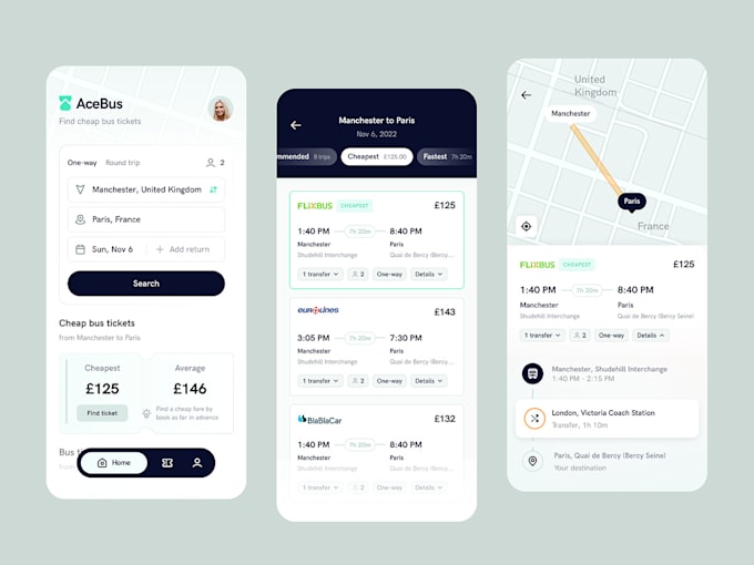 Gig Preview - Transportation booking app, ai trip planner app, flight tickets booking, travel