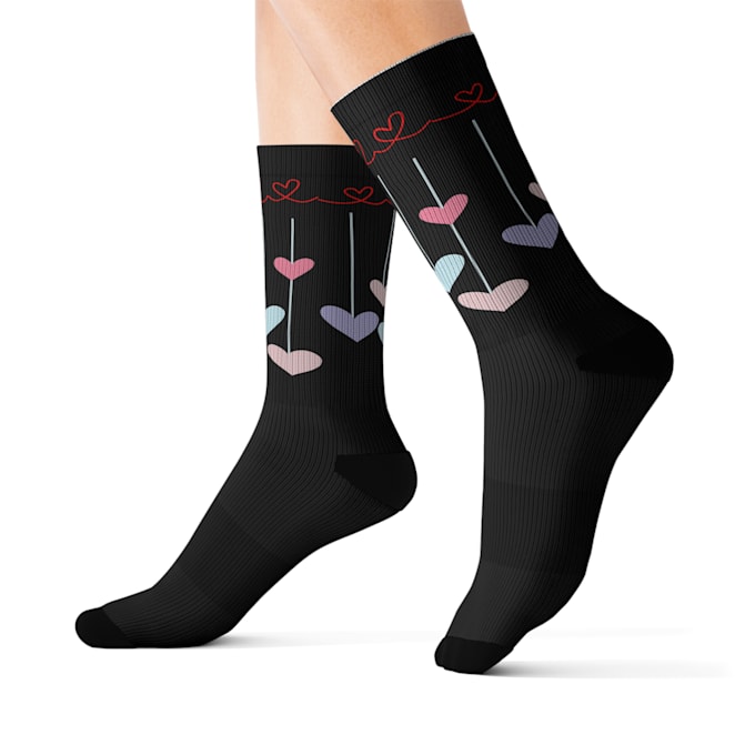 Gig Preview - Create beautiful socks design for you