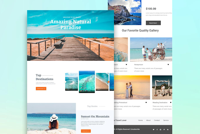 Bestseller - create a custom and editable mailchimp email template design