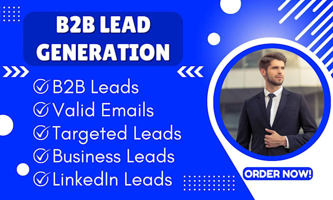 Gig Preview - Provide b2b leads, linkedin leads, business leads, and email list service