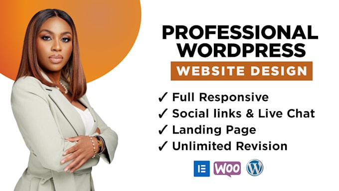 Gig Preview - Design a professional wordpress website elementor website