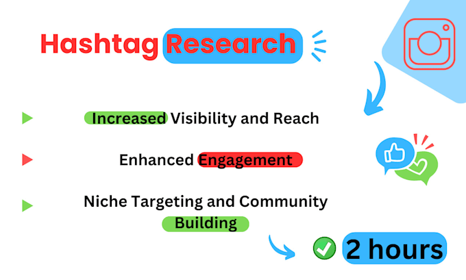 Gig Preview - Boost your instagram growth with expert hashtag research