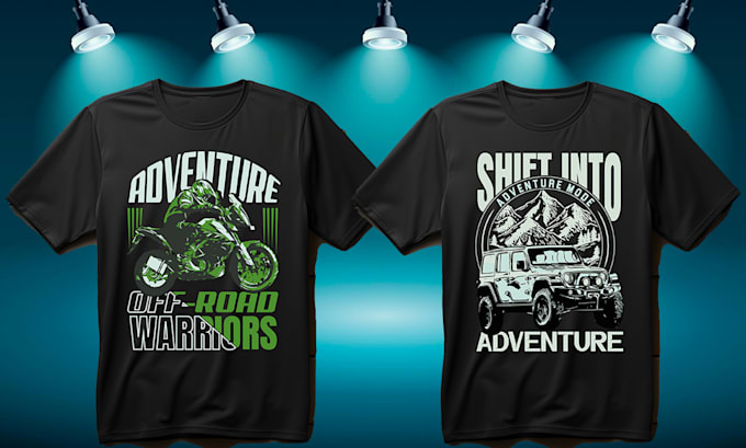 Gig Preview - Do adventure outdoor mountain hiking surfing t shirt design