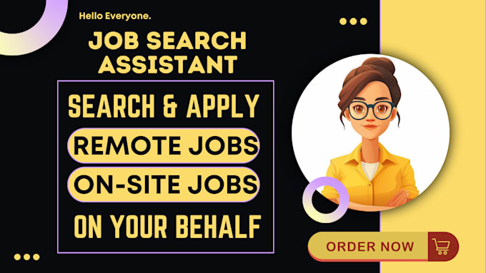 Gig Preview - Search and apply job applications and find remote jobs for you