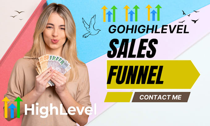 Gig Preview - Design gohighlevel sales sales funnel, gohighlevel website ghl landing page