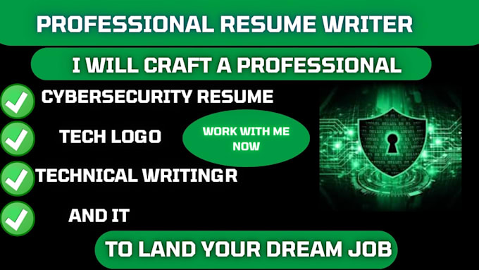 Gig Preview - Craft a high impact cybersecurity resume