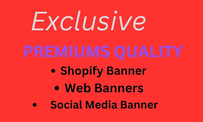 Gig Preview - Shopify store banner any web banners, hero image design