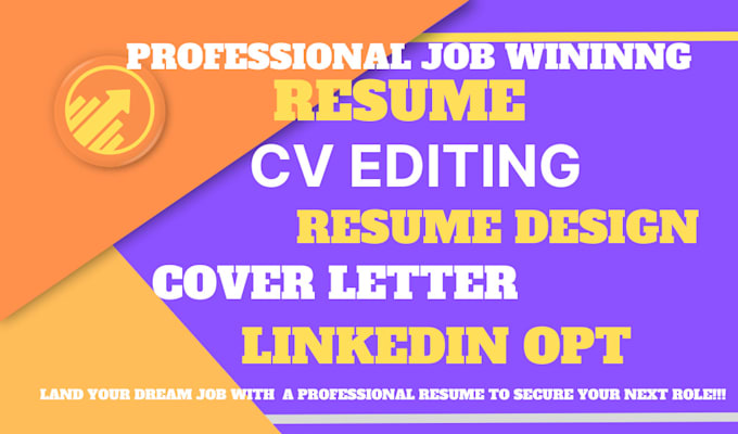 Bestseller - write professional resume, linkedin opt, ats resume and job winning resume