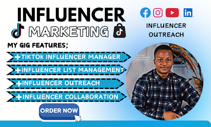 Gig Preview - Be influencer outreach manager find best instagram influencer for collaboration