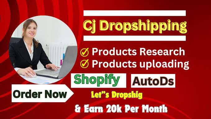 Gig Preview - Upload products or product listing of cj dropshipping on your store