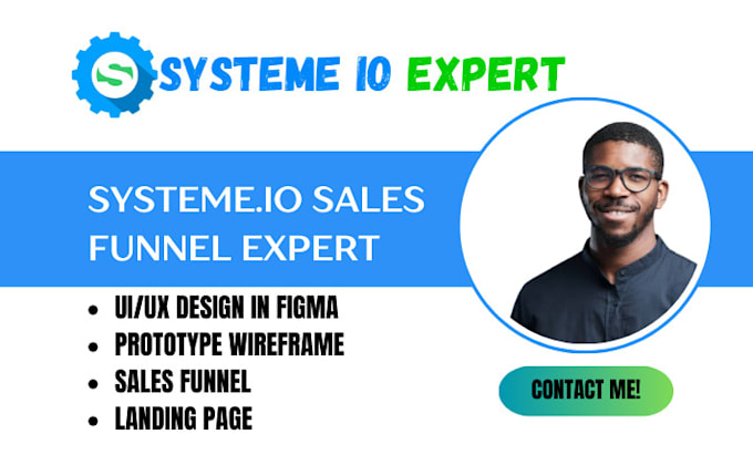 Gig Preview - Design sysyeme io gohighlevel  sales funnel landing page