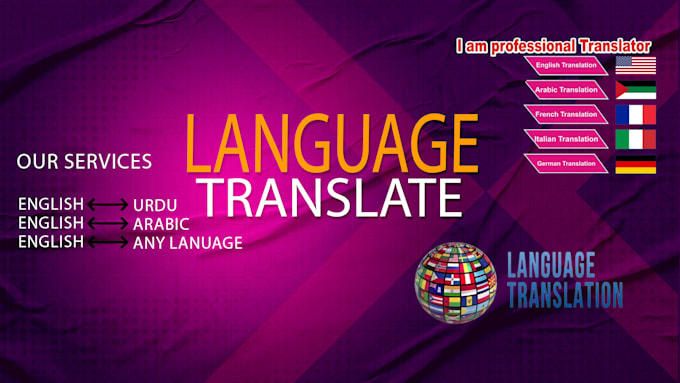 Gig Preview - Professional english to any language translation services