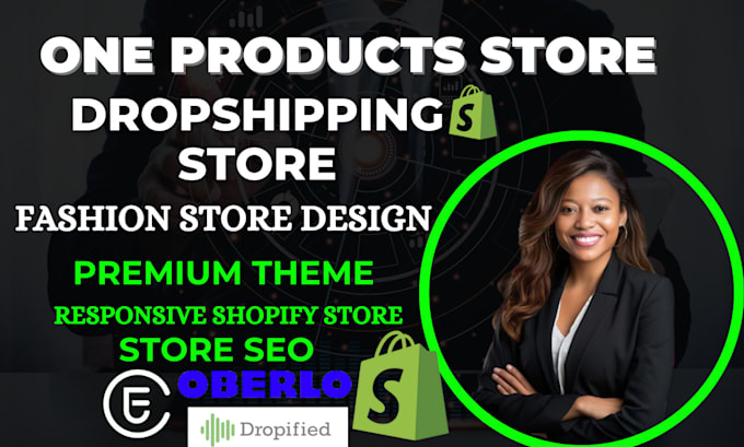 Gig Preview - Build 7 figures one single product shopify dropshipping fashion store with cj