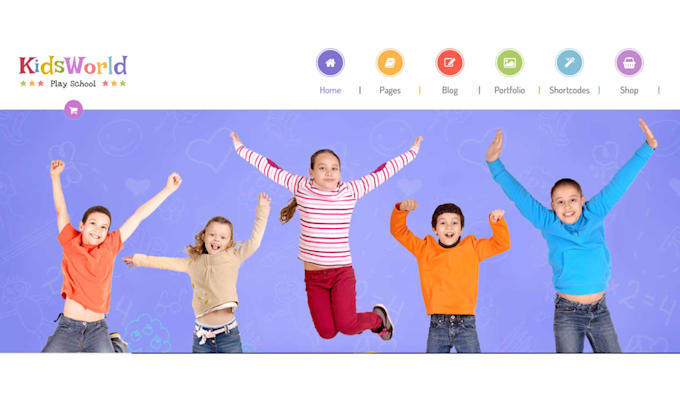 Bestseller - design childcare, daycare, kindergarten, preschool website and redesign