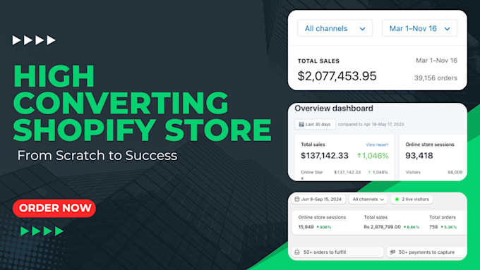 Gig Preview - Build a high converting shopify dropshipping store