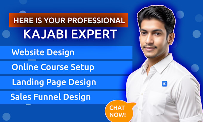 Gig Preview - Create kajabi website, kajabi landing page or kajabi online course website