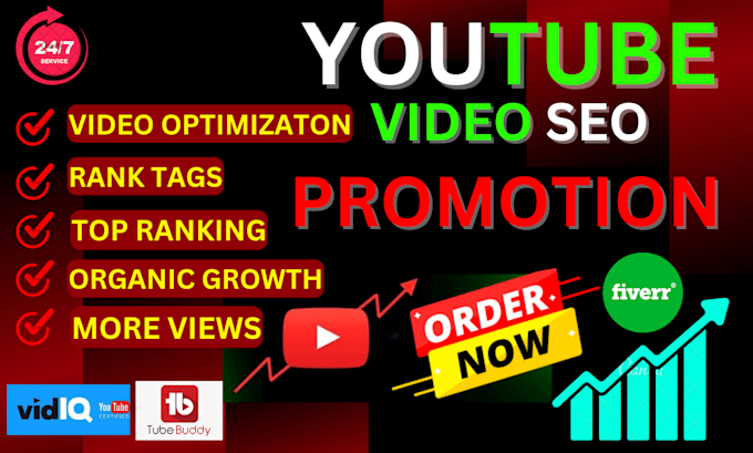 Gig Preview - Do best youtube video SEO optimization and channel growth manager