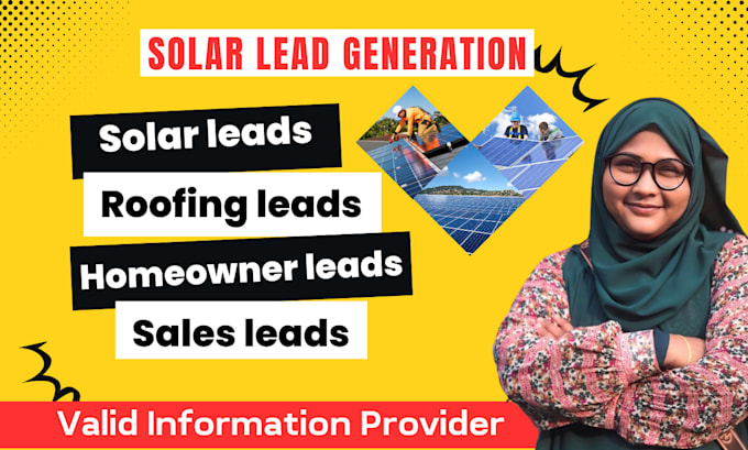 Gig Preview - Provide solar leads and other home owner sales leads