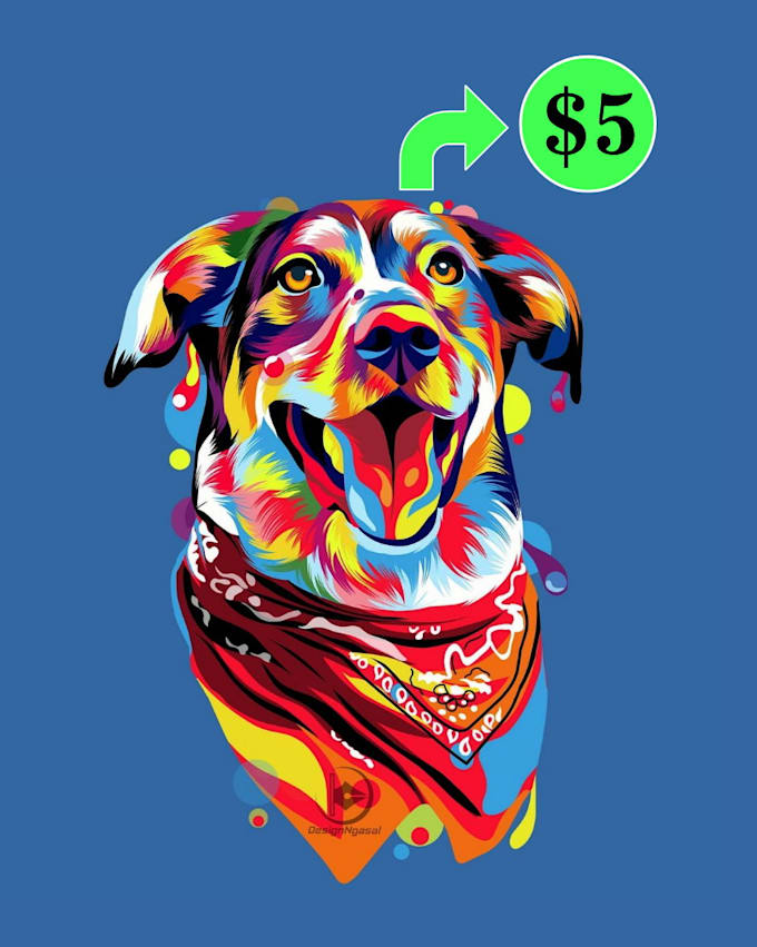 Bestseller - make a vector of you pet with pop art