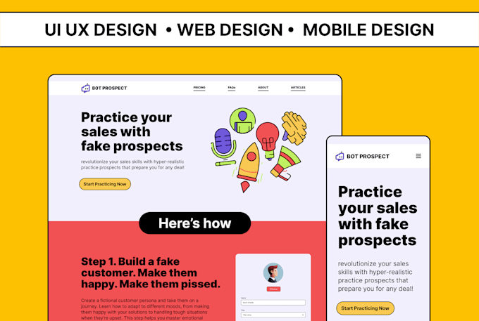 Gig Preview - Design a high converting website ui ux design in figma for startups, businesses