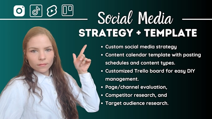 Gig Preview - Custom social media strategy and content creation template