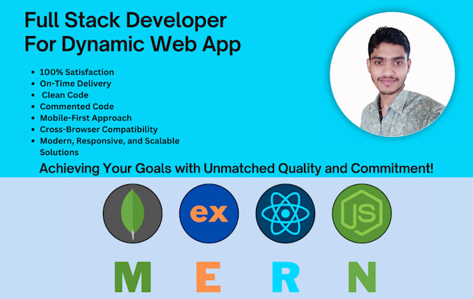 Gig Preview - Be your full stack developer for dynamic web projects mern expert