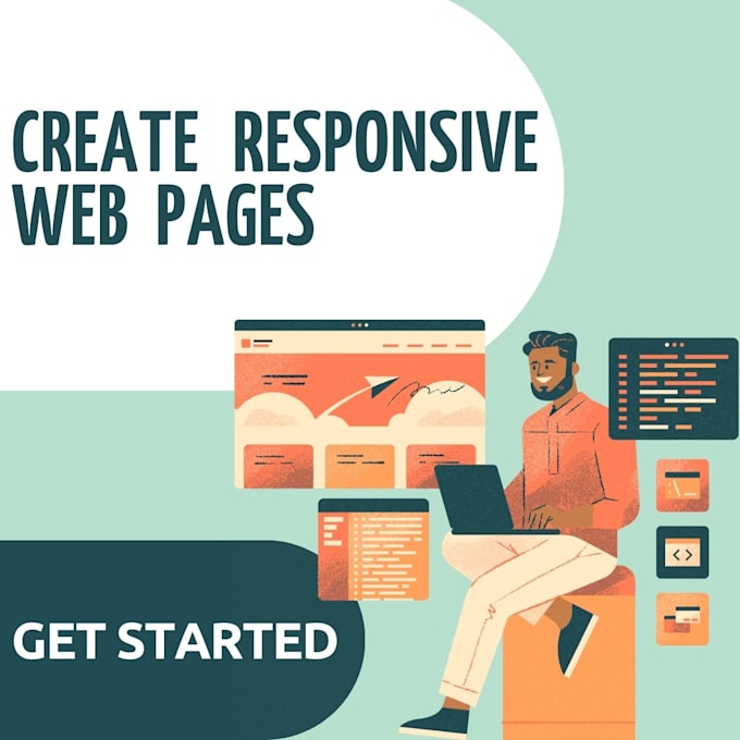 Gig Preview - Create a responsive website using HTML, CSS and bootstrap