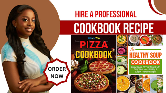 Gig Preview - Write quality cookbook recipe book, cookbook design, cookbook formatting