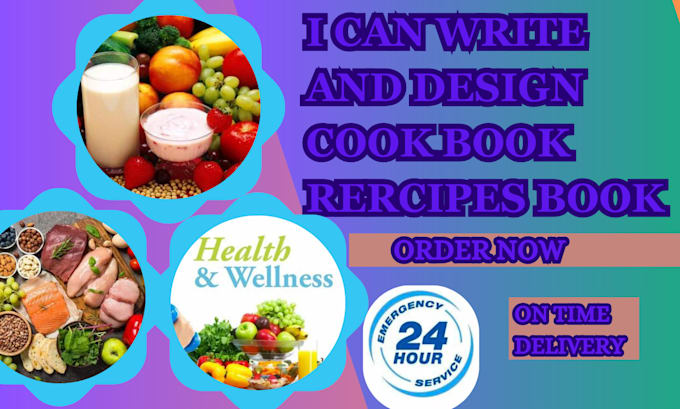 Gig Preview - Do healthy food recipe cookbook recipe ebook and cookbook ghostwriter