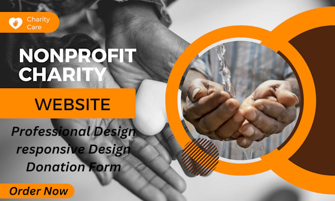 Gig Preview - Design a nonprofit website, charity website, 501c3 website, donation website