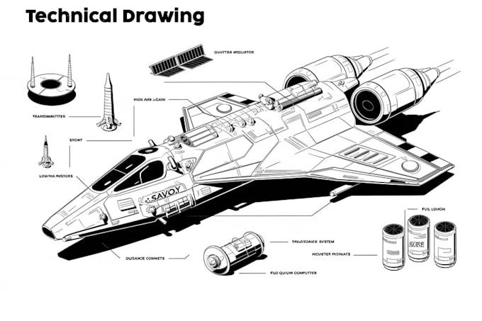 Gig Preview - Do 2d technical illustration, user manual  instruction manual for your product