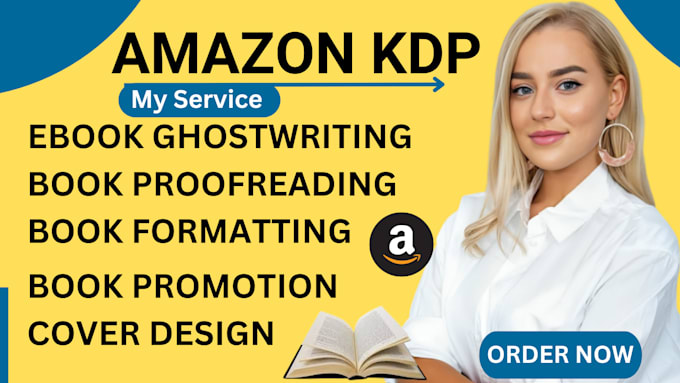 Gig Preview - Amazon kdp book publishing spanish book formatting ebook writer editing