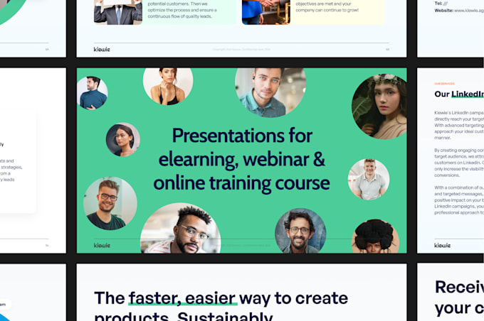 Gig Preview - Design figma presentation for elearning, webinar and online training course