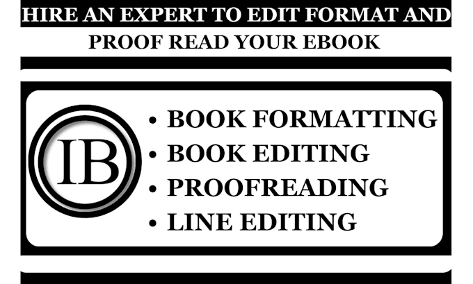 Gig Preview - Format proofread edit fiction non fiction book ebook formatting publishing