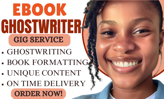 Gig Preview - Be your ebook writer, ghostwriter, book formatting, amazon kdp book publishing