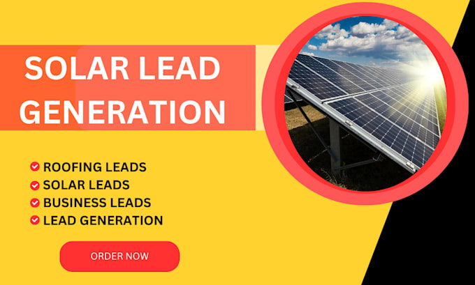 Gig Preview - Generate accurate high quality solar and roofing leads