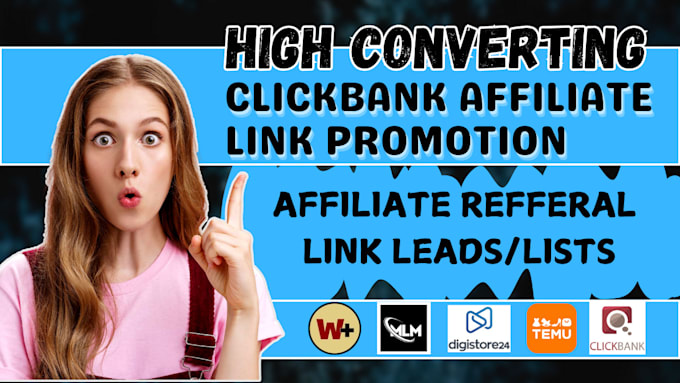 Gig Preview - Setup clickbank affiliate marketing, clickbank sales funnel and link promotion