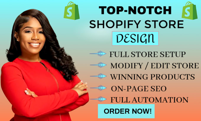 Gig Preview - Create a highly profitable converting shopify dropshipping store or website