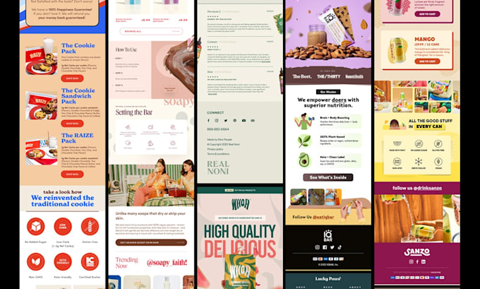 Gig Preview - Design beehiiv mailchimp brevo mailwizz klaviyo email newsletter template